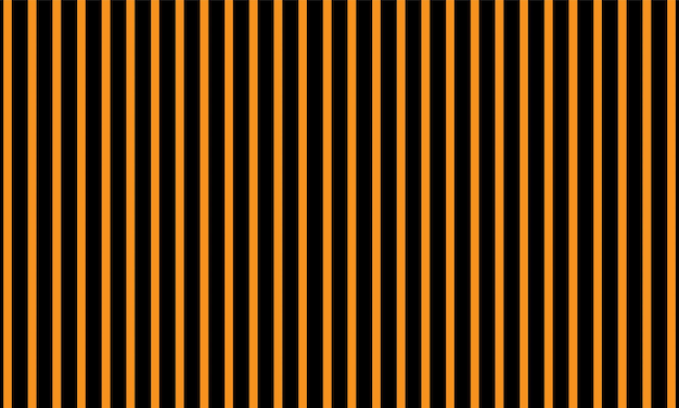 Vector repita la plantilla de línea horizontal fondo naranja negro diseño vectorial de halloween