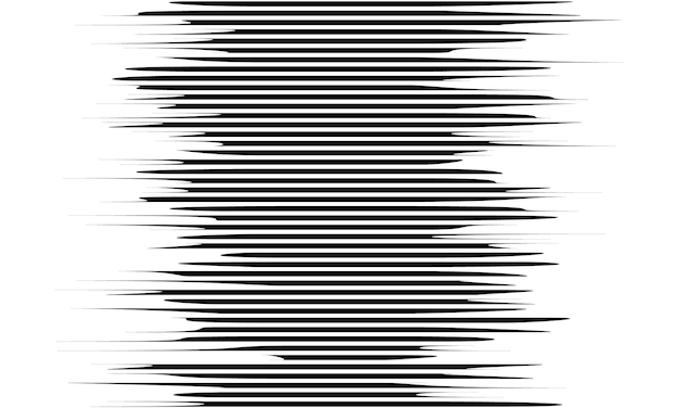 Representación abstracta de la velocidad y el movimiento con líneas horizontales