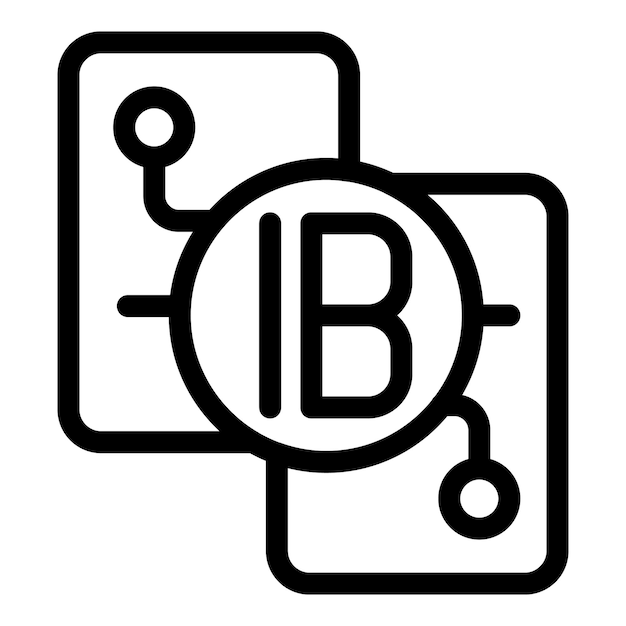 Representación de la criptomoneda ib que muestra la conexión de la red blockchain con billeteras digitales