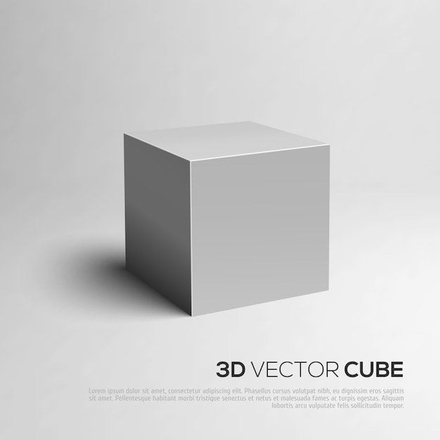 Representación de cubo 3D