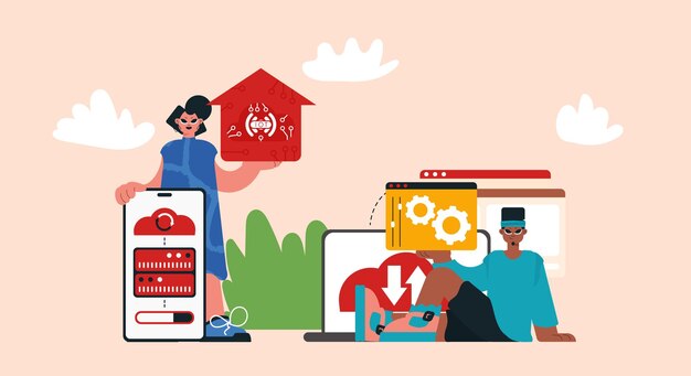 Representación de IOT Alter y Back Bunch Locks en organización sólida y apoyo a avances creativos para un futuro más brillante