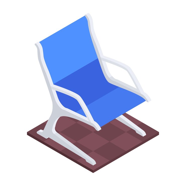 Vector representación de muebles para el espacio de trabajo