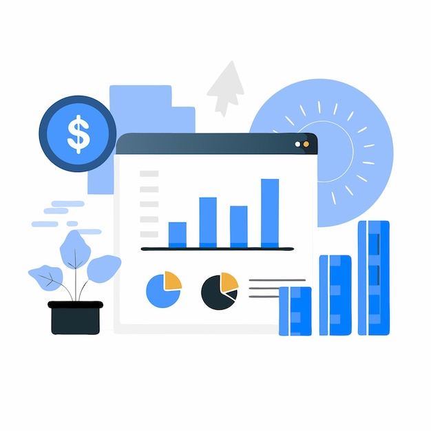 Representación visual de los datos y conceptos de inversión