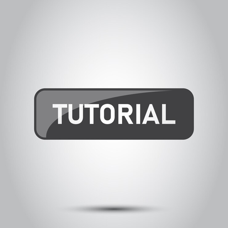 Vector reproduce el icono de los tutoriales de video en estilo plano ilustración vectorial de software educativo en un fondo aislado webinar de formación concepto de negocio de señales