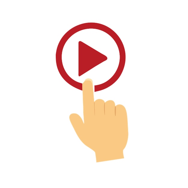 para reproducir el icono de toque