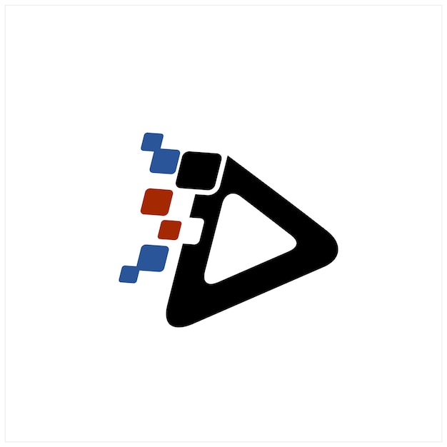 Reproducir la plantilla de diseño del logotipo de Media Pixel