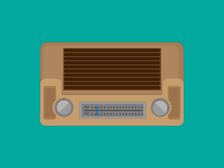 reproductor de radio de mano antiguo