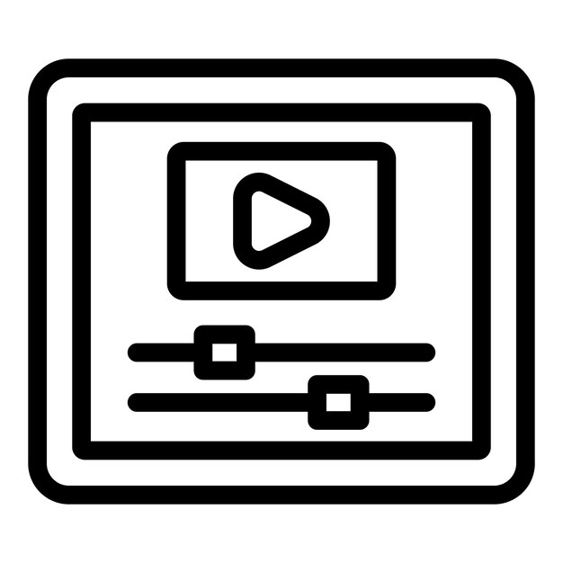 Reproductor de video que muestra la reproducción de video con barra de progreso y botones