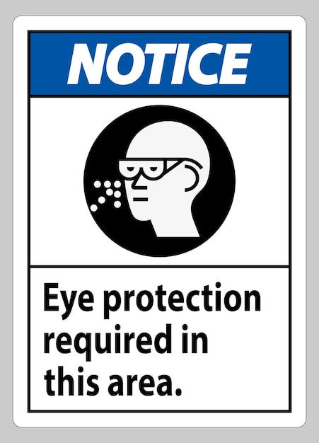 Se requiere protección ocular en esta zona.