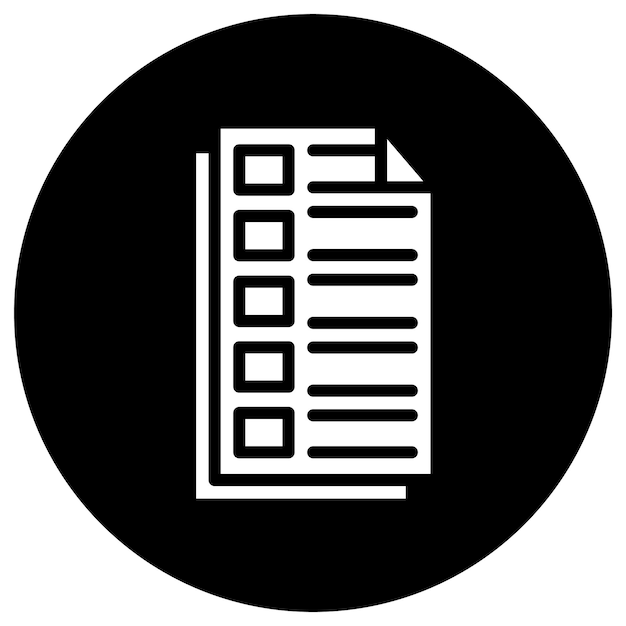 Requisitos Ilustración del diseño del icono vectorial