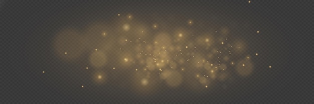 Resaltos de bokeh brillantes abstractos de luz El efecto bokeh de luz aislado