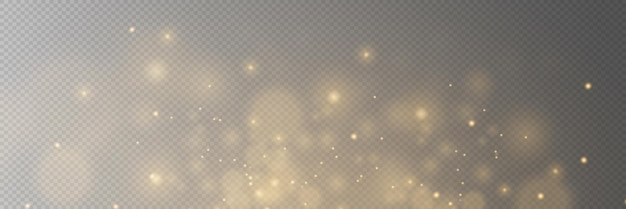 Resaltos de bokeh brillantes abstractos de luz El efecto bokeh de luz aislado