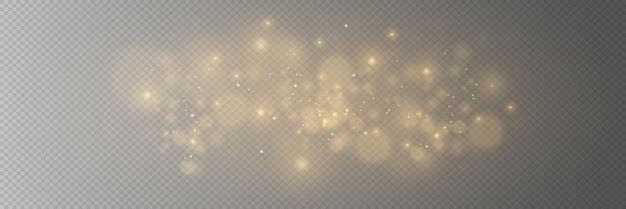 Resaltos de bokeh brillantes abstractos de luz El efecto bokeh de luz aislado