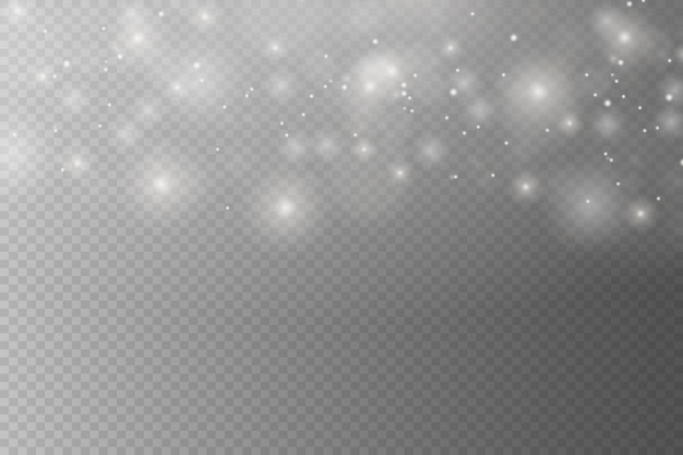 Resaltos de bokeh brillantes abstractos de luz El efecto bokeh de luz aislado