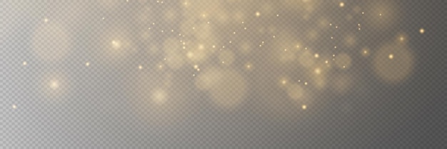 Resaltos de bokeh brillantes abstractos de luz El efecto bokeh de luz aislado