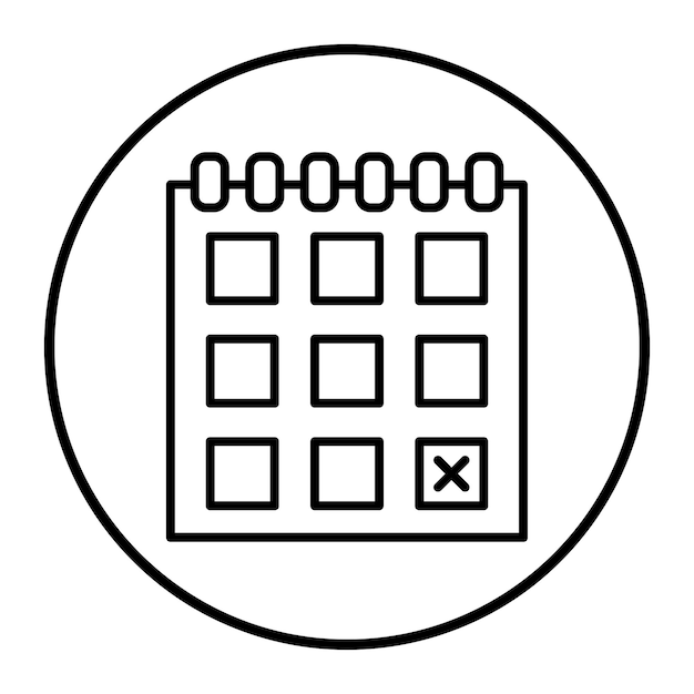 Reserva Cancelar la ilustración vectorial