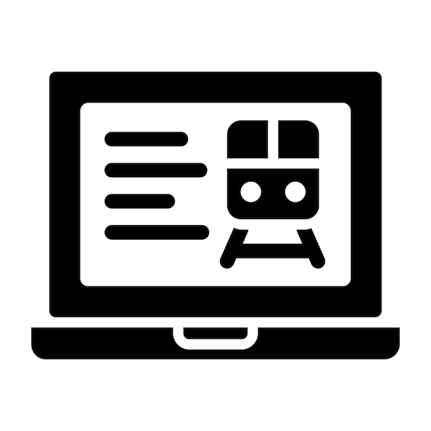 Reserva en línea Ilustración de diseño de íconos vectoriales