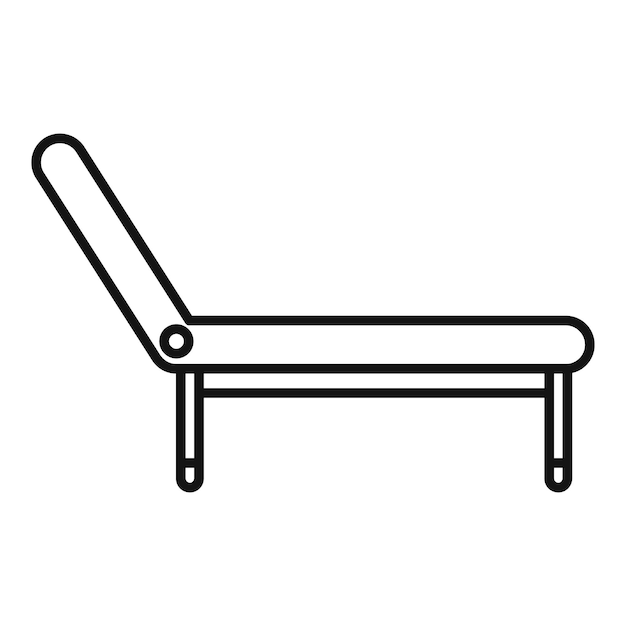 El respaldo ajustable es cómodo, la chaise lounge es cómoda, el icono es contorneado.