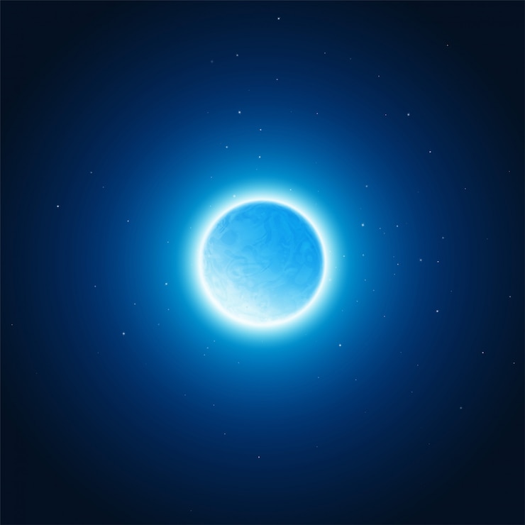 Vector resplandor cósmico del fondo del planeta. ilustración vectorial