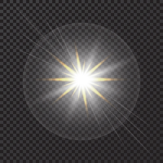 Resplandor de fondo claro con lente.