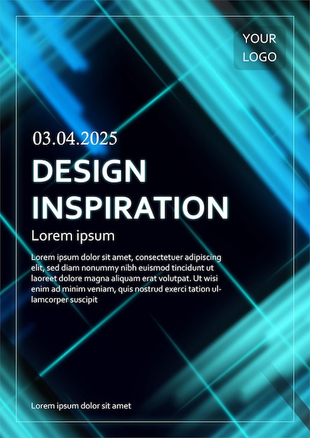 Resplandor moderno diseño futurista para el fondo del cartel