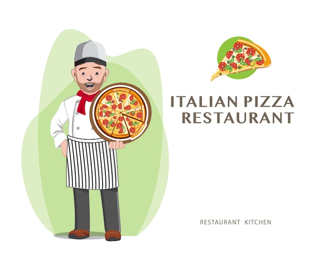 Restaurante Chef de pizza profesional, Chef Design