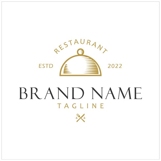 Restaurante Cloche Elemento de diseño en estilo vintage