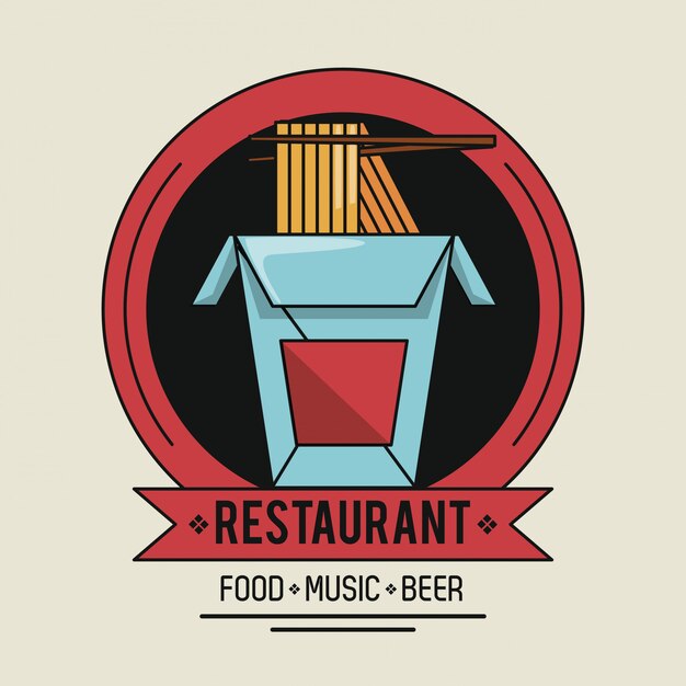 Restaurante comida música y cerveza