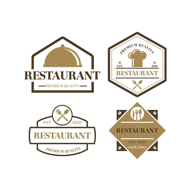 Restaurante logo comida logo vector