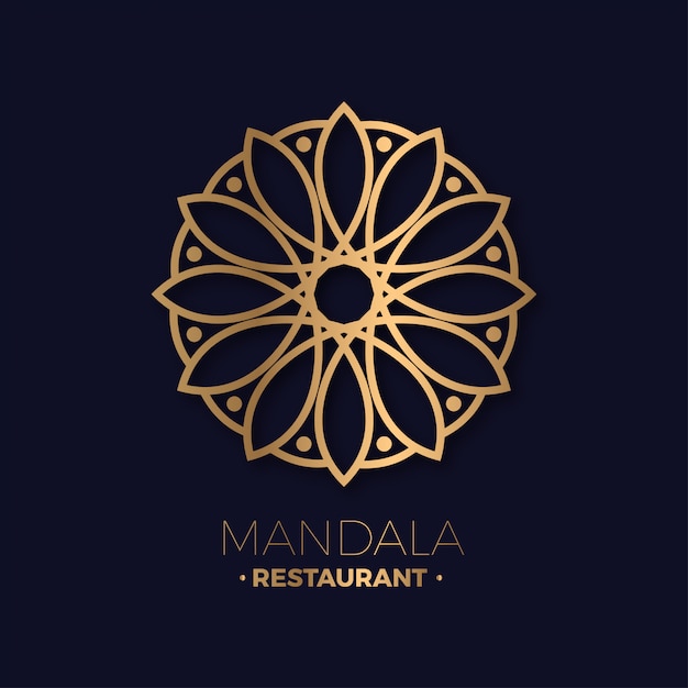 Restaurante lujoso mandala logo