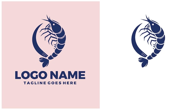 Restaurante de mariscos Restaurante de pescado Restaurante de Mariscos Grill de mariscas Ilustración de diseño de logotipo único