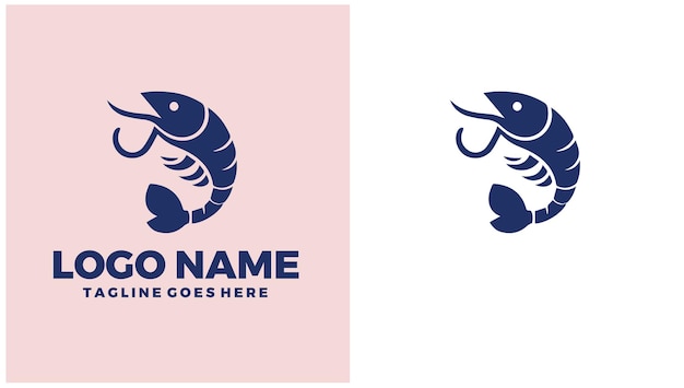 Restaurante de mariscos Restaurante de pescado Restaurante de Mariscos Grill de mariscas Ilustración de diseño de logotipo único