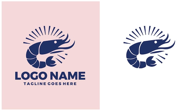 Restaurante de mariscos Restaurante de pescado Restaurante de Mariscos Grill de mariscas Ilustración de diseño de logotipo único