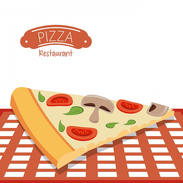 Restaurante de pizza de comida rápida.