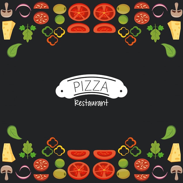 Restaurante de pizza de comida rápida.