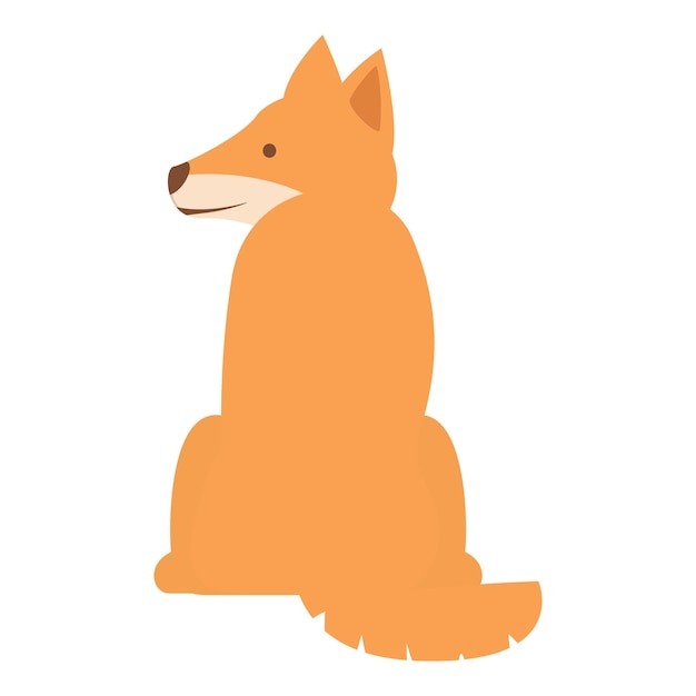 Resto dingo perro icono dibujos animados vector Naturaleza salvaje Lindo mamífero