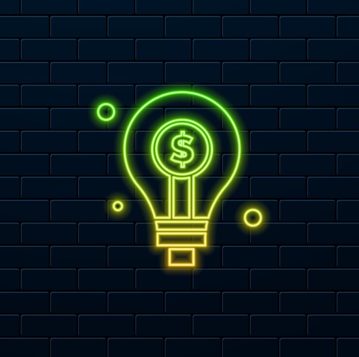 Vector las restricciones del icono de mayúsculas imagen vectorial de estilo neón símbolo de dólar se puede utilizar para los riesgos comerciales moneda