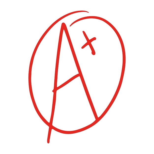 Resultado de grado A más diseño dibujado a mano