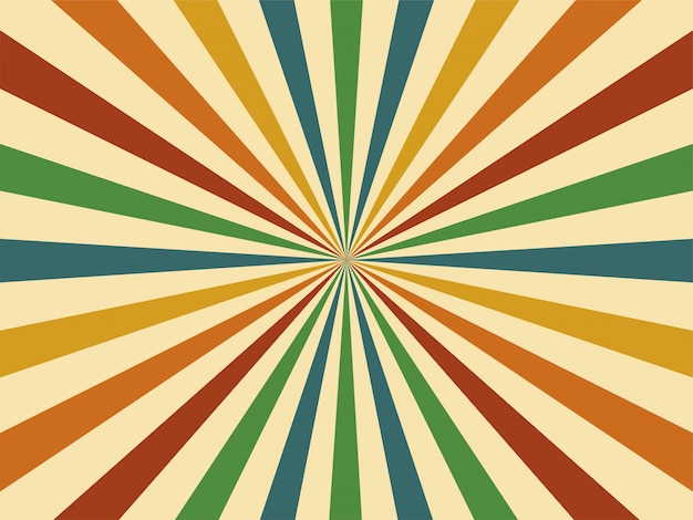 Resumen 60s colorido estilo retro geométrica vintage ilustración de fondo