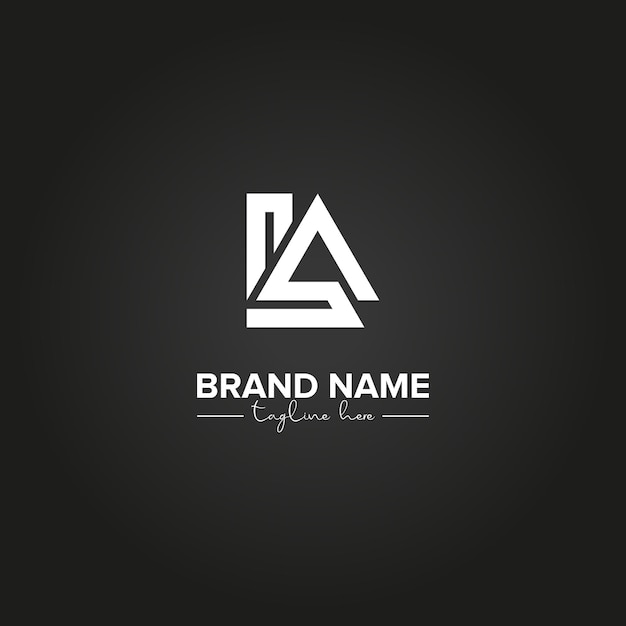 Resumen LA AL Letras Monograma Diseño del logotipo plantilla vectorial inicial