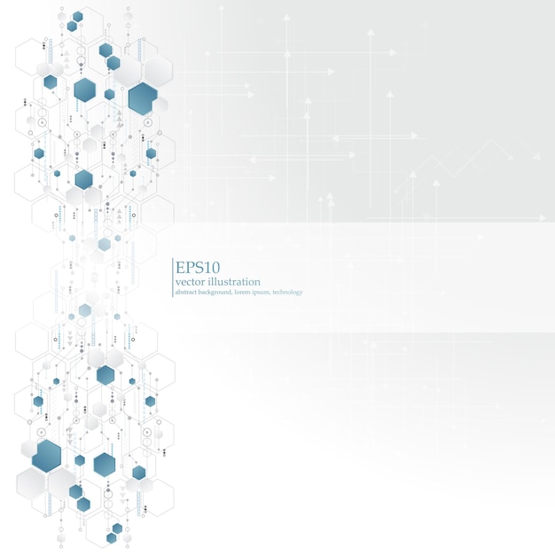 Resumen de alta tecnología, ingeniería, máquina, concepto de tecnología. fondo de tecnología futurista abstracta de vector. eps10