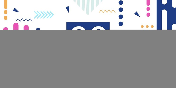 Vector resumen de aniversario de 88 años sobre fondo blanco con diseño de vectores de formas geométricas