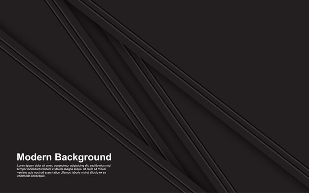 resumen de antecedentes color negro diseño moderno
