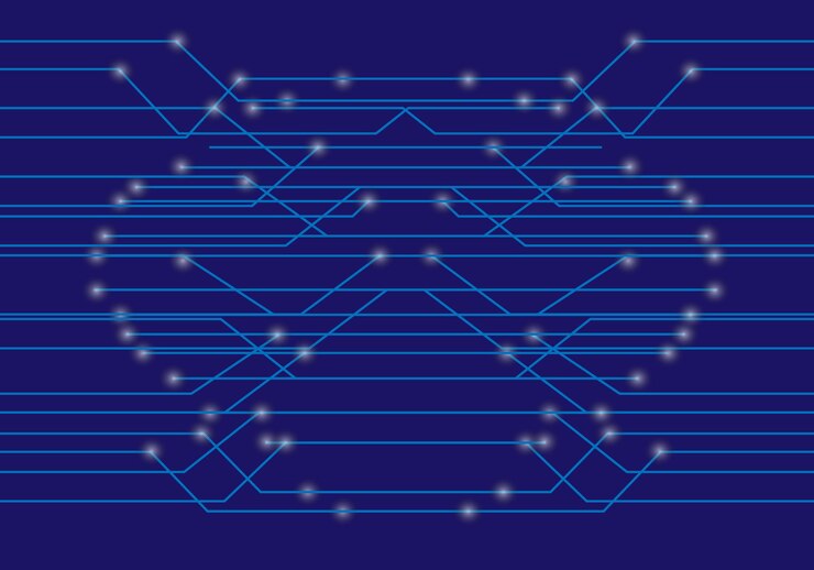 Vector resumen antecedentes de la tecnología de redes digitales