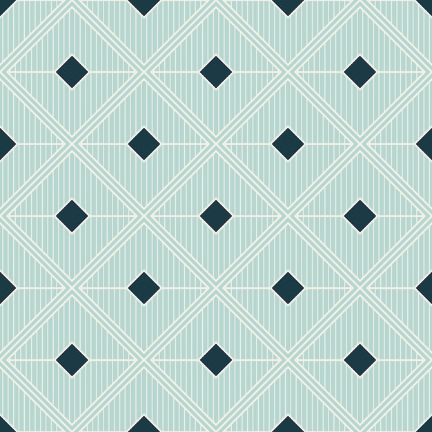 Resumen Art Deco Cuadrados Líneas Geométrico Psicodélico Hipnótico Patrones Sin Fisuras Diseño Vectorial Moda