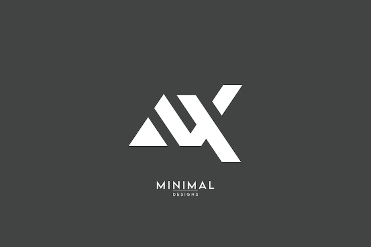 Vector resumen ax xa ax letras logo monograma icono