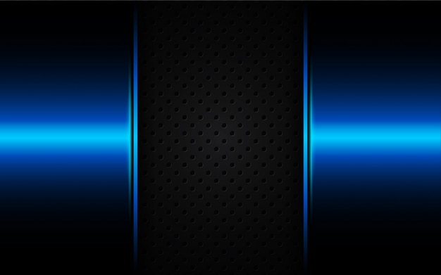 Resumen azul claro sobre fondo negro