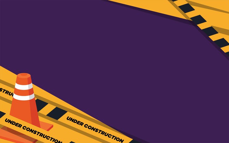 Vector resumen con bloqueo de carreteras y fondo de línea de construcción concepto de construcción de carreteras ilustración vectorial