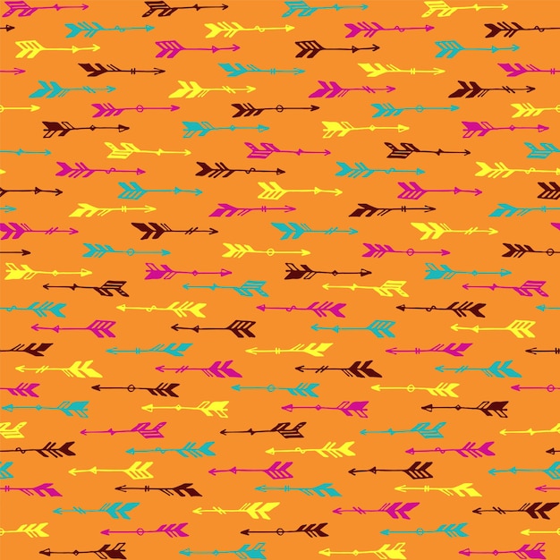 Resumen boho flechas gráfico ornamento sin costura Étnico vintage d