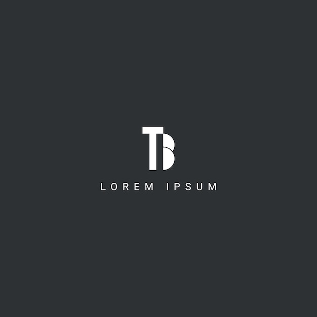Resumen BT TB BT Letras Logo Monograma basado inicial Icono Vector